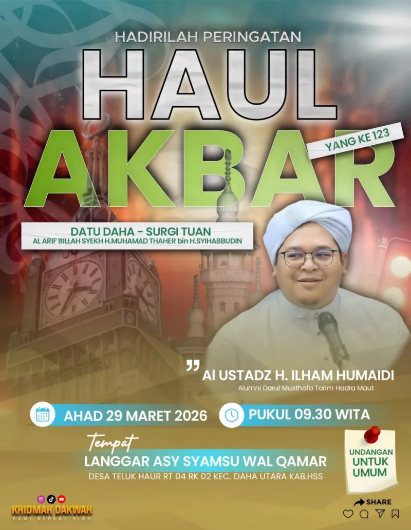Haul Akbar Datu Daha - Surgi Tuan yang Ke-123